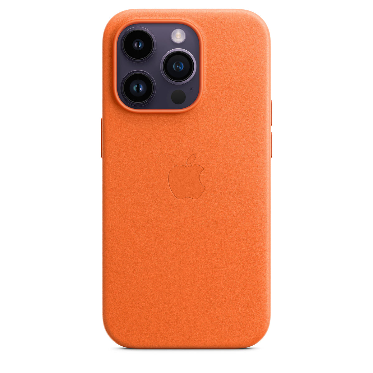 APPLE CAPA IPHONE 14 PRO LEATHER CASE WITH MAGSAFE - ORANGE