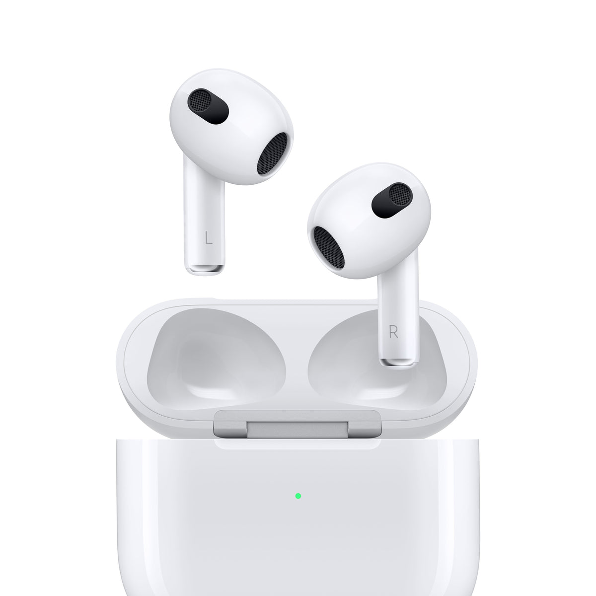 Apple AirPods with Lightning Charging Case - 3rd Gen - Wireless Headphones with Microphone - Ear Bud - Bluetooth - White