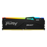 Kingston FURY Beast RGB - DDR5 - module - 16 GB - 288-pin DIMM - 5200 MHz / PC5-41600 - CL36 - 1.25 V - unbuffered - on-die ECC