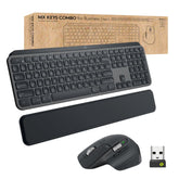 Logitech MX Keys Combo for Business - Combo de teclado y mouse - Retroiluminado - Inalámbrico - Bluetooth LE - QWERTY - Reino Unido - Grafito