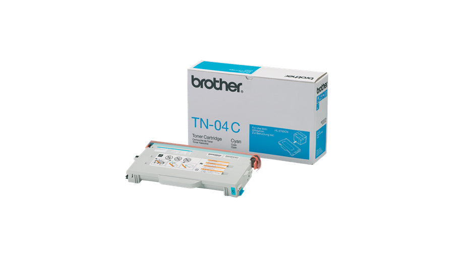 Brother TN04C - Azul cian - original - cartucho de tóner - para Brother HL-2700CN, HL-2700CNLT, MFC-9420CN, MFC-9420CNLT, MFC-9420DN