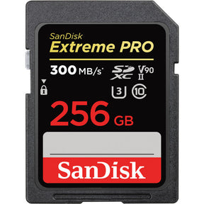 SanDisk Extreme Pro - Flash memory card - 256 GB - UHS-II U3 ​​/ Class10 - SDXC UHS-II