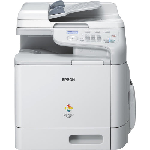 Epson AcuLaser CX37DN - Multifunction Printer - Color - Laser - 215.9 x 500 mm (original) - A4/Legal (media) - up to 20 ppm (copy) - up to 24 ppm (print) - 350 sheets - USB 2.0, Gigabit LAN, USB host