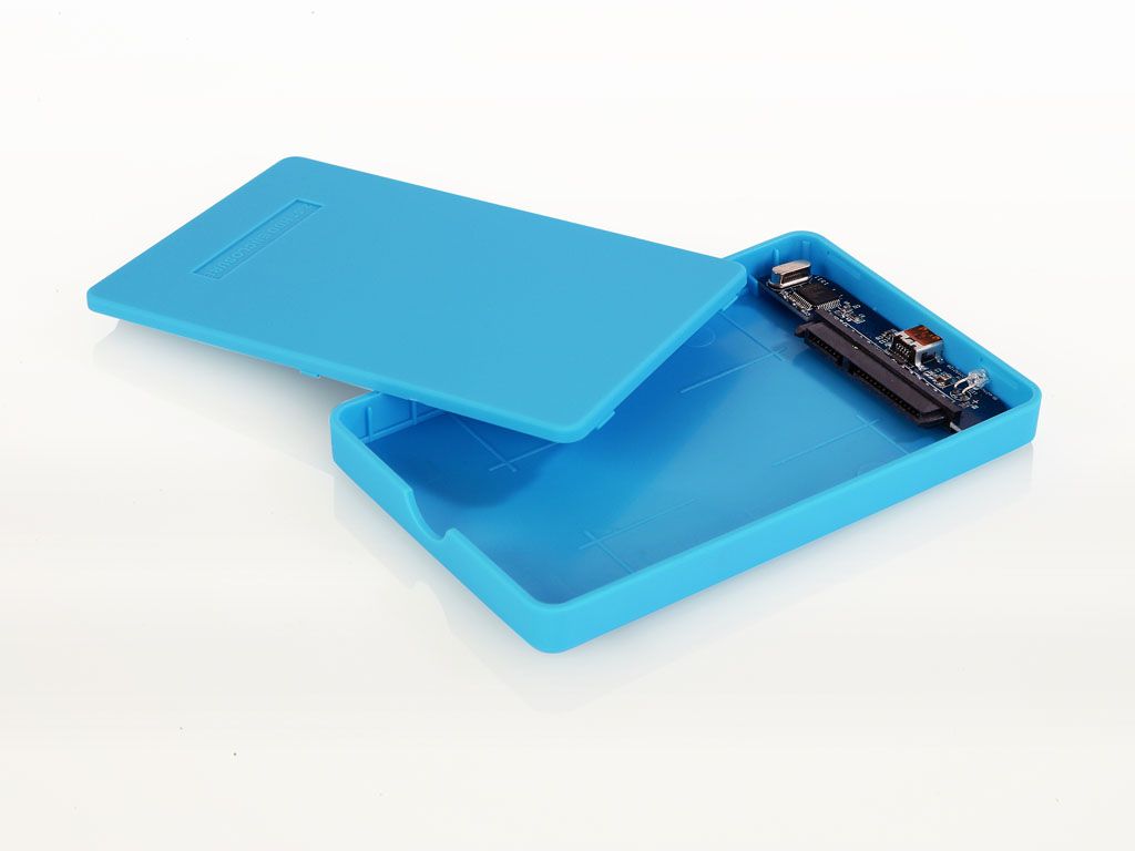 Box for external disk 2.5 CoolBox 2543-6 end rubber USB 3.0 Blue