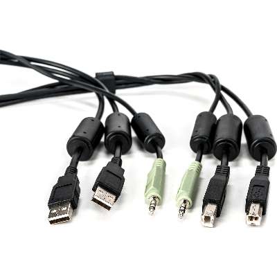 CONJUNTO DE CABLE 2-USB/1-AUDIO 6FT (SCK