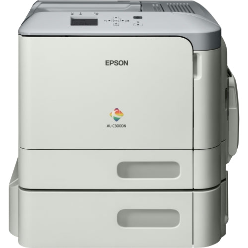Epson WorkForce AL-C300DTN - Printer - color - Duplex - laser - A4/Legal - 1200 x 1200 dpi - up to 31 ppm (mono) / up to 31 ppm (color) - capacity: 850 sheets - USB 2.0, Gigabit LAN, host usb