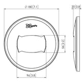 Vogel's Professional PFA 9108 - Componente de montaje (Cubierta de placa de techo) - Para panel liso - Blanco (paquete de 25) - Para Professional PUC 2508, PUC 2515, PUC 2530