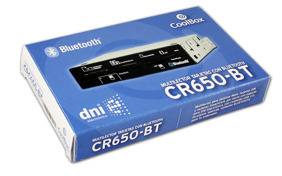 Leitor Cartões 3.5\" int.  c/ Smart Cart (DNIe) + SIM e Bluetooth - CR-650-BT