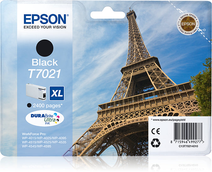 EPSON BLACK INK CARTRIDGE XL WP-4000/4500 HIGH CAP