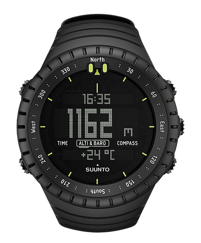 Suunto Core - Black - Sports watch With strap - monochrome - 64 g - black