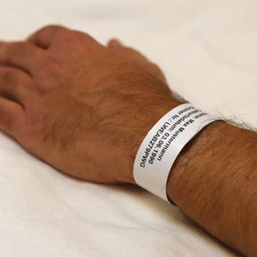 PATIENT WRISTBANDS ADULT WHITE SUPL