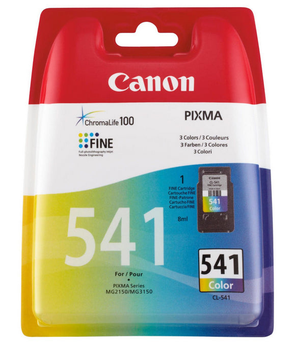 Canon CL-541 - Color (cian, magenta, amarillo) - original - cartucho de tinta - para PIXMA GM4050, MG3150, MG3510, MG3550, MG3650, MG4250, MX475, MX525, MX535, TS5150, TS5151