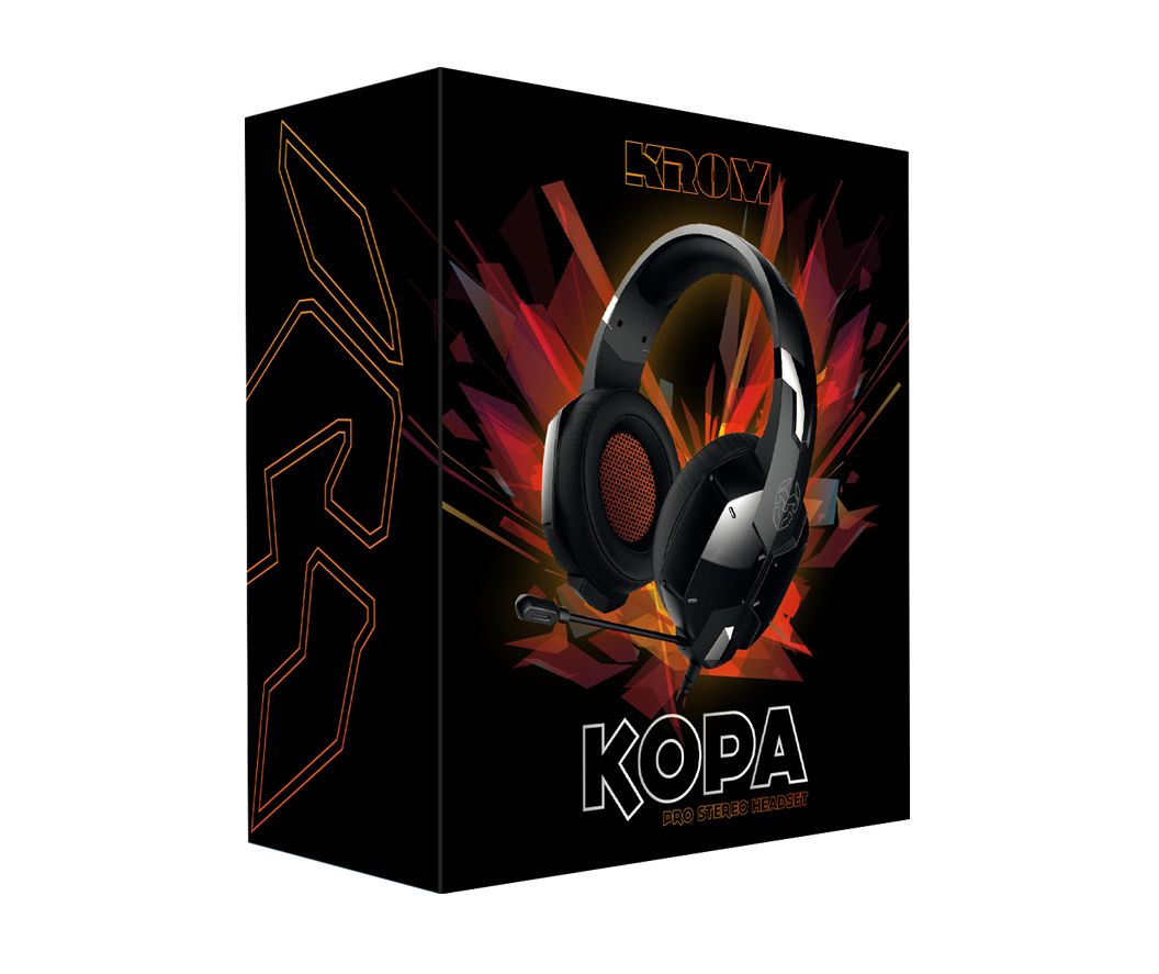 NOX Gaming Krom Kopa Stereo Headphones - PC/PS4