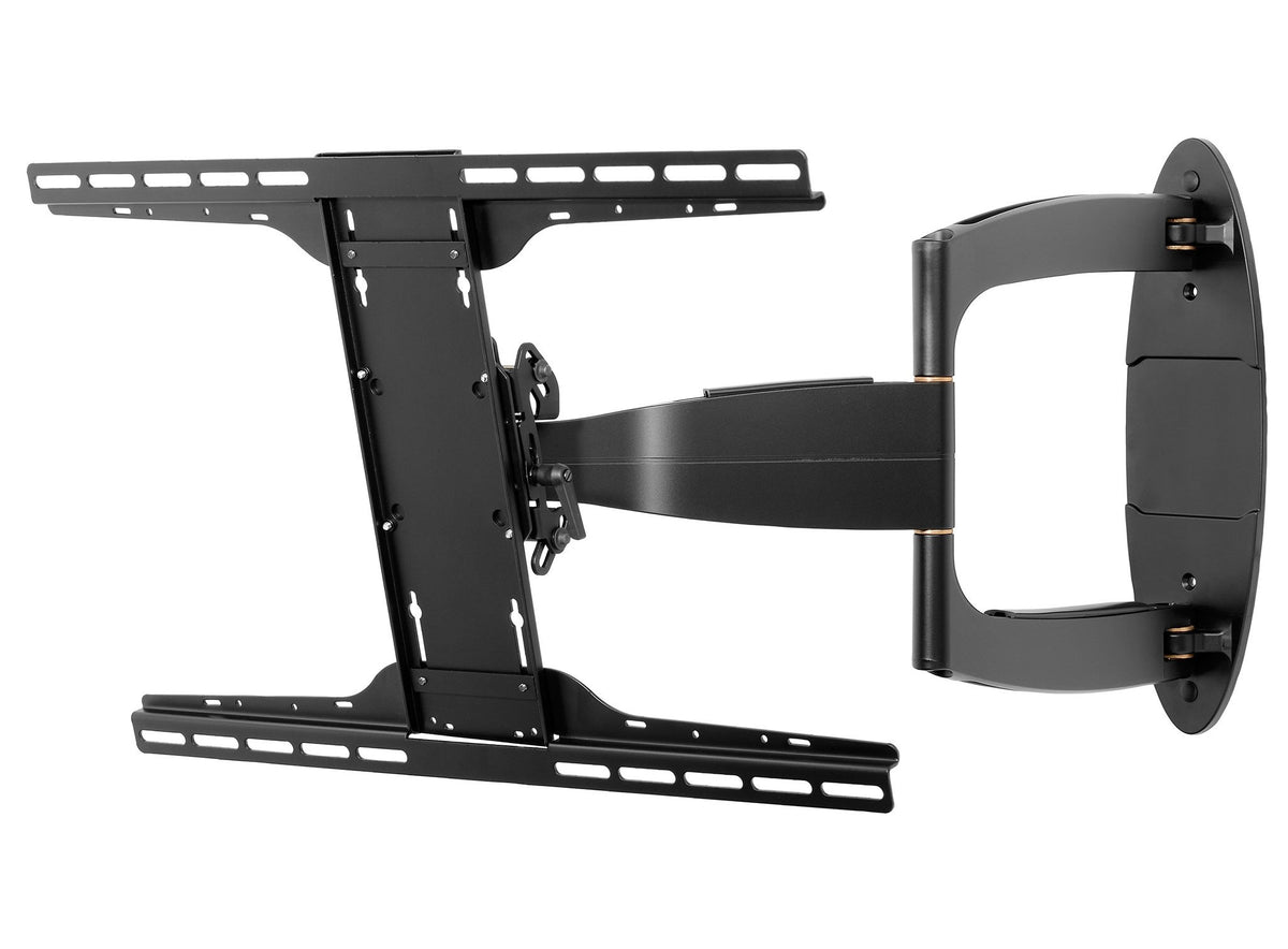 Peerless Universal Full-Motion Plus Wall Mount SA752PU - Mounting Kit (Wall Mount) - For Flat Panel - Cast Epoxy - Gloss Black - Screen Size: 37"-55" - Mounting Interface: Up to 600 x 400mm - Mountable in wall