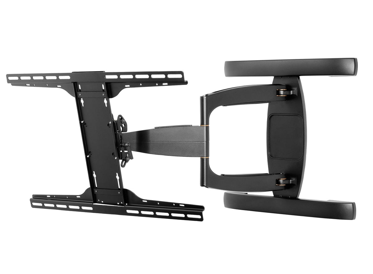 Peerless Universal Full-Motion Plus Wall Mount SA761PU - Mounting Kit (wall mount) - for smooth panel - epoxy cast - glossy black - screen size: 39"-75" - mounting interface: 600 x 400 mm - mountable on wall