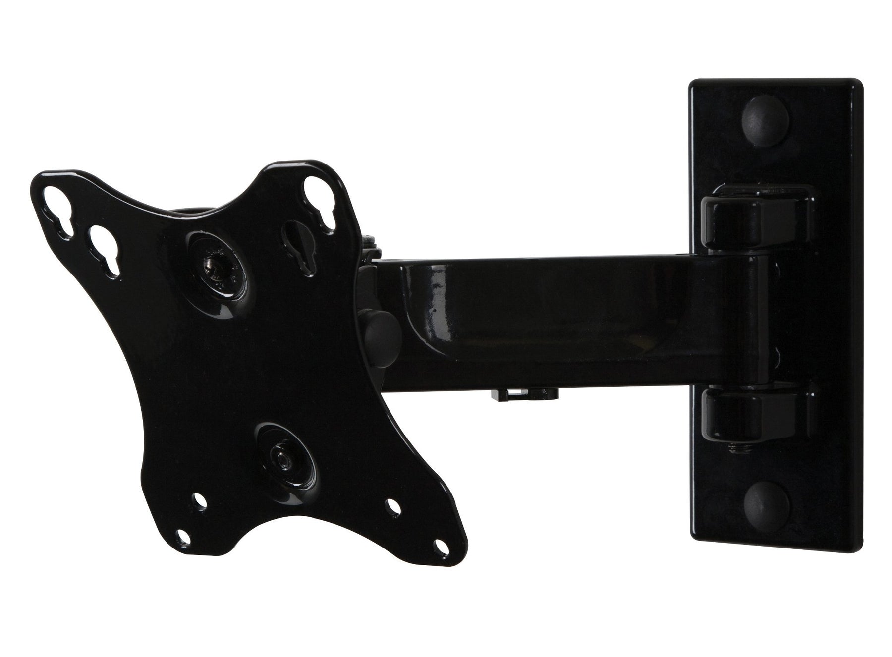 Peerless PARAMOUNT Pivot Wall Mount PP730 - Mounting Kit (Wall Bracket, Mounting Adapter) - Tilts &amp; Swivels - For LCD TV - Steel, Anodized Aluminum - High Gloss Black - Screen Size: 10"-29"