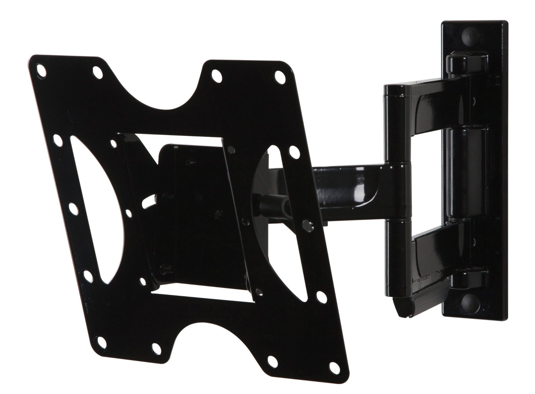 Peerless PARAMOUNT Articulating Wall Mount PA740 - Mounting kit (articulating arm, adapter plate, hook clip) - swings &amp; swivels - for flat panel - glossy black - screen size: 22"-40" - wall mountable