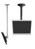 Peerless LCD Ceiling Mount LCC-36-CS - Mounting Kit (Ceiling Mount, Wiring Management Covers) - Tilts &amp; Swivels - For Flat Panel - Silver - Screen Size: 13" - 29" - Ceiling Mountable
