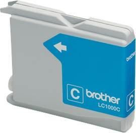 BROTHER LC1000C Cyan Ink Cartridge - DCP-330C/560CN, MFC-3360C