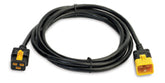 APC - Power cable - IEC 60320 C19 to IEC 60320 C20 - 3.1 m - locked - black - - for P/N: SMT2200I-AR, SMT2200R2I-AR, SMT3000I-AR, SMT3000R2I-AR, SRT1500XLI, SRT2200XLI-KR