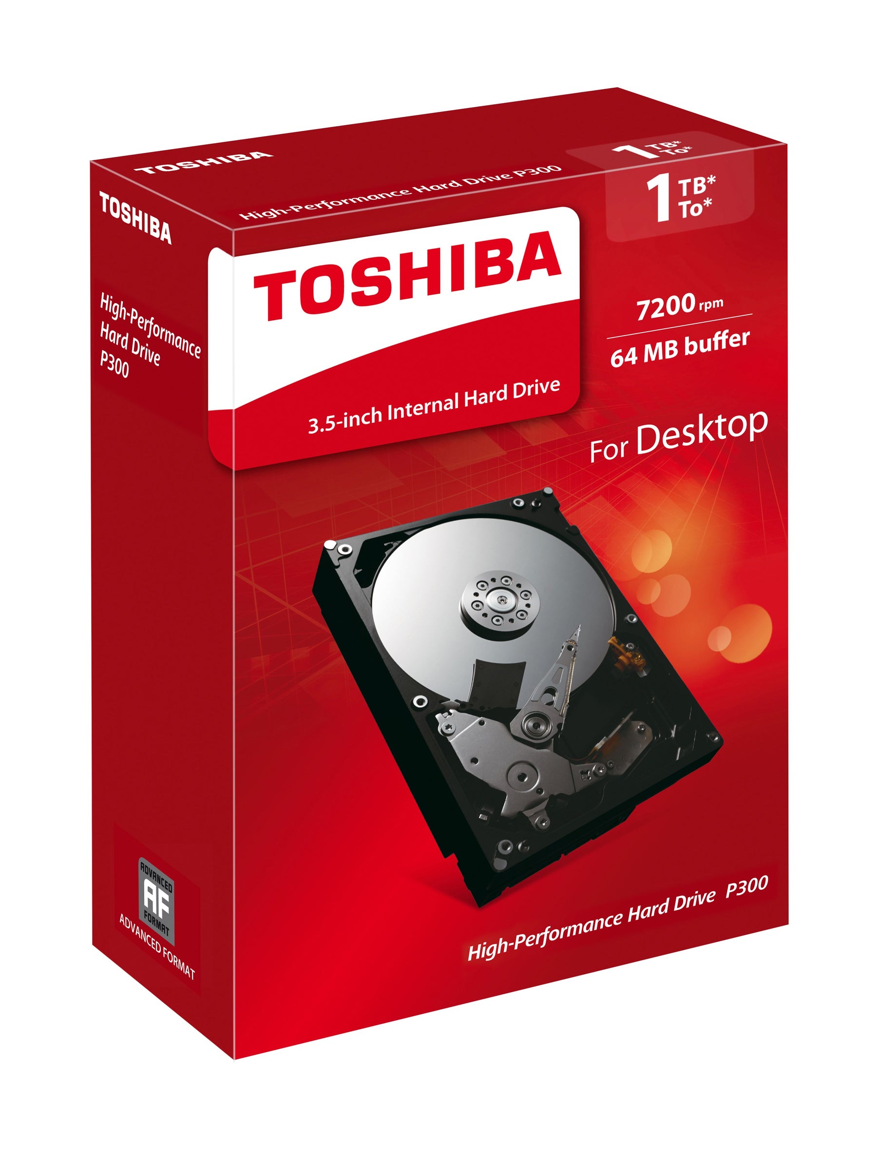 Disco 3.5 1TB TOSHIBA 64Mb SATA 6Gb/s 72rp -P300