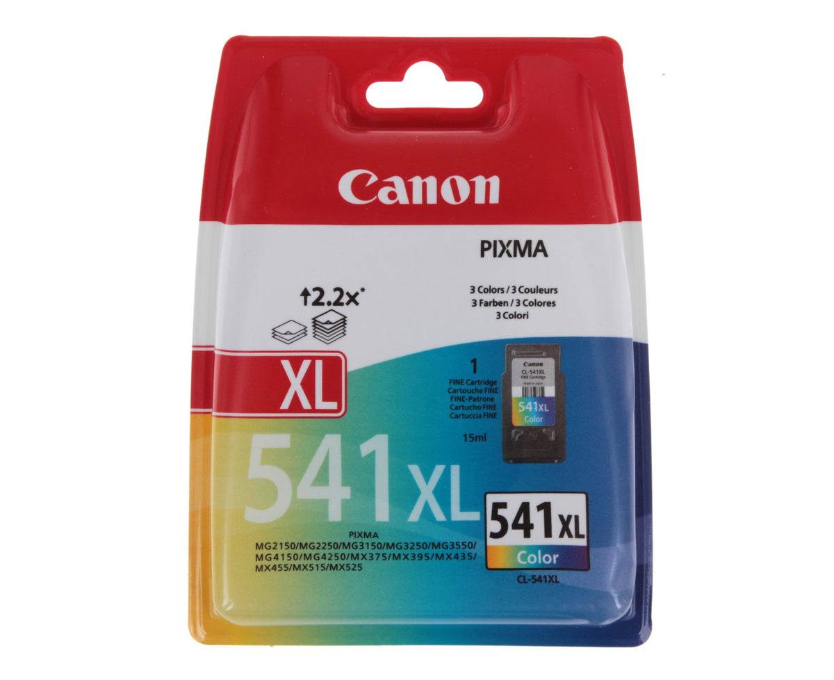 Canon CL-541XL - Color (cyan, magenta, yellow) - original - safety blister - ink cartridge - for PIXMA GM4050, MG3150, MG3510, MG3550, MG3650, MG4250, MX475, MX525, MX535, TS5150, TS5151