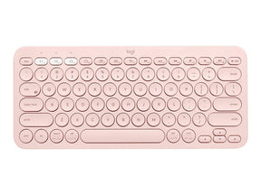 Logitech K380 Multi-Device Bluetooth Keyboard - Teclado - Inalámbrico - Bluetooth 3.0 - QWERTY - Estándar internacional americano - Rosa (920-009867)