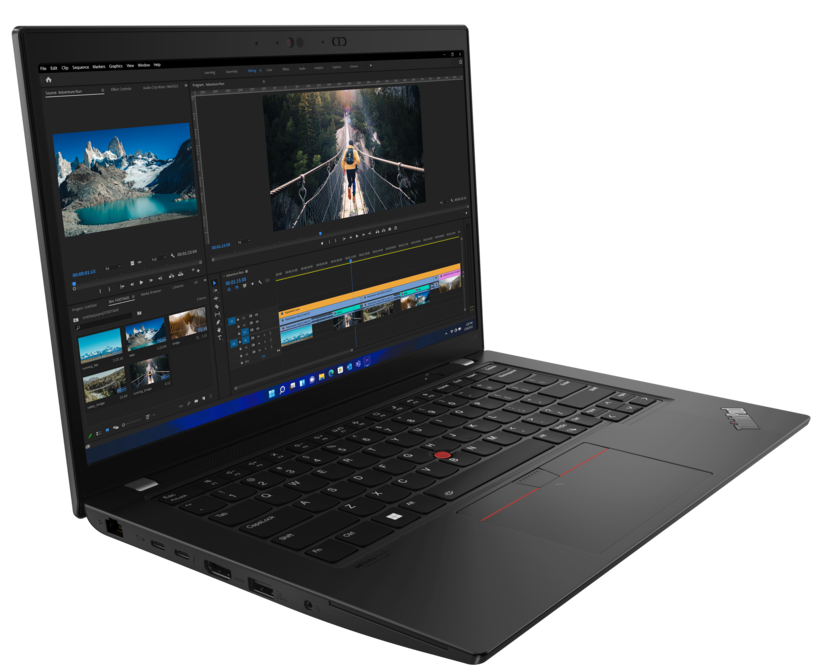 Lenovo ThinkPad L14 Gen 3 21C1 - Intel Core i5 1235U / 1.3 GHz - Win 10 Pro 64-bit (inclui Licença Windows 11 Pro) - Iris Xe Graphics - 8 GB RAM - 256 GB SSD TCG Opal Encryption 2, NVMe - 14" IPS 1920 x 1080 (Full HD) - Wi-Fi 6 - preto trovão - kbd: