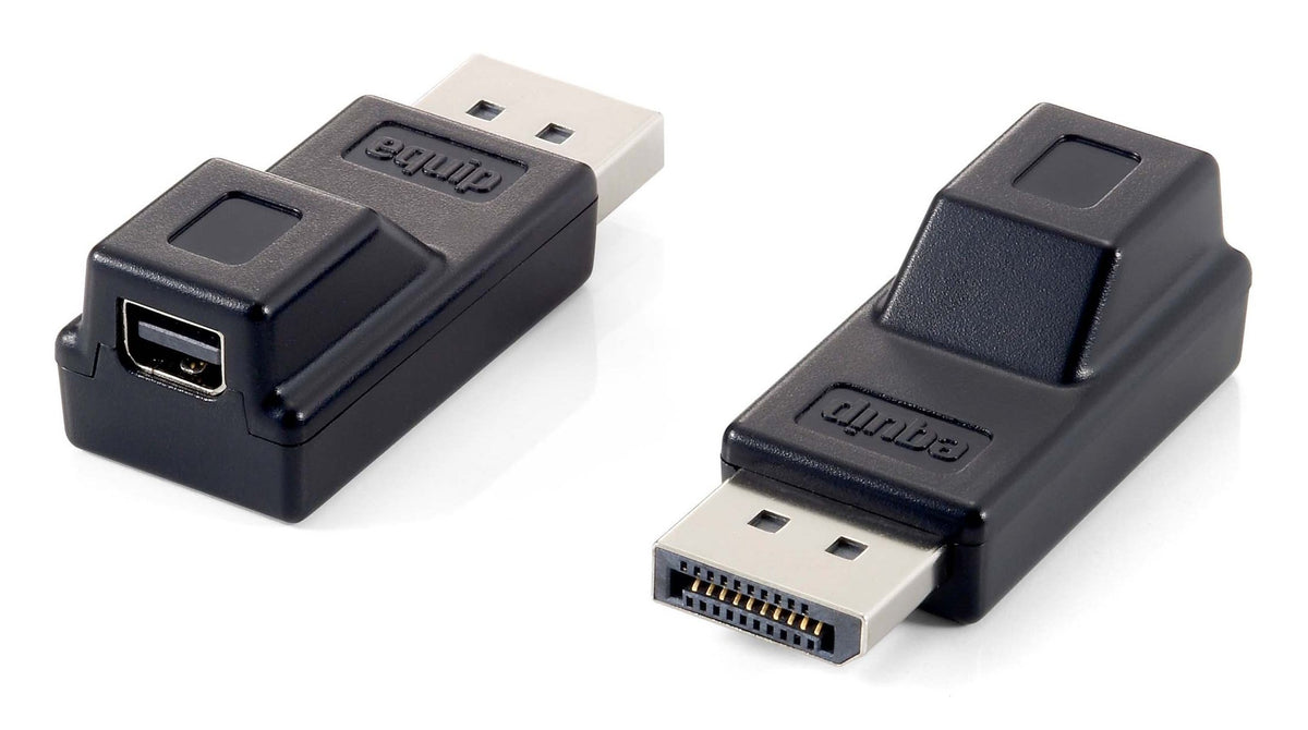 Adaptador EQUIP DisplayPort a miniDisplayPort M/F, negro - 118916