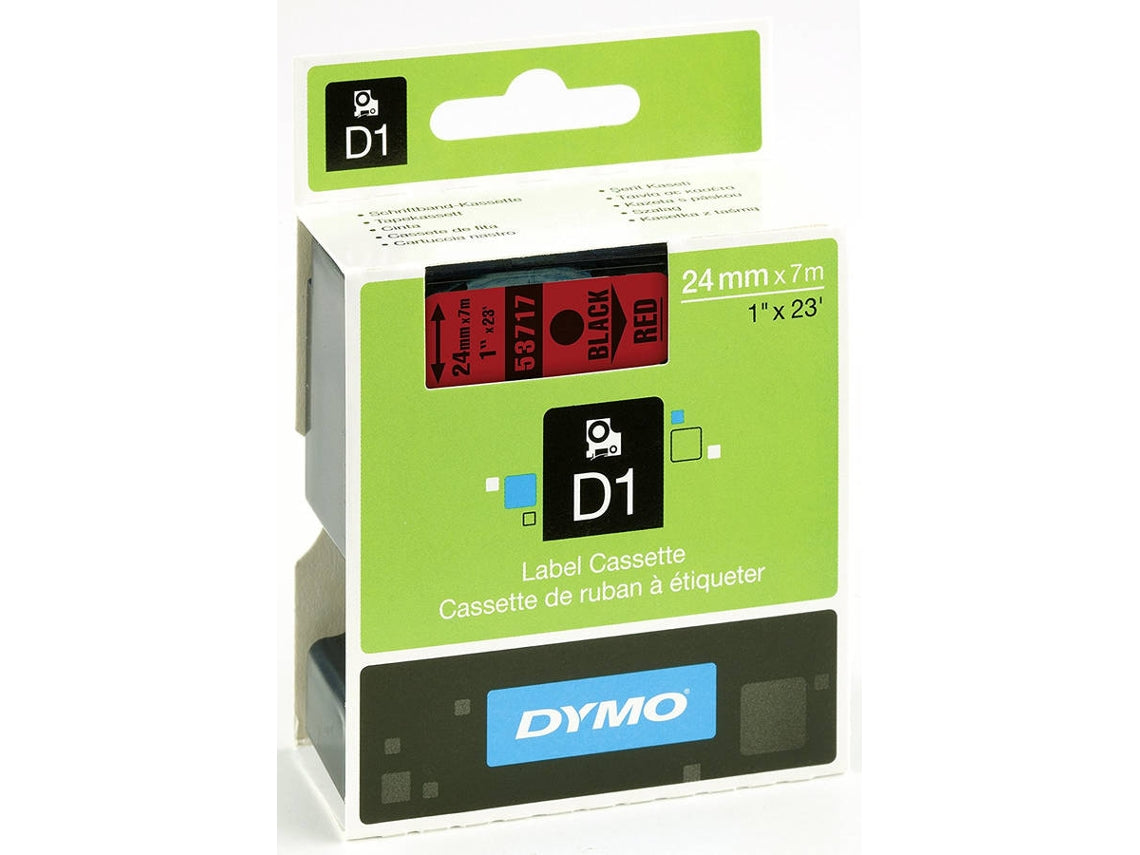 D1 - CORREAS DYMO 24MMX7M NEG/ROJO (S0720970)