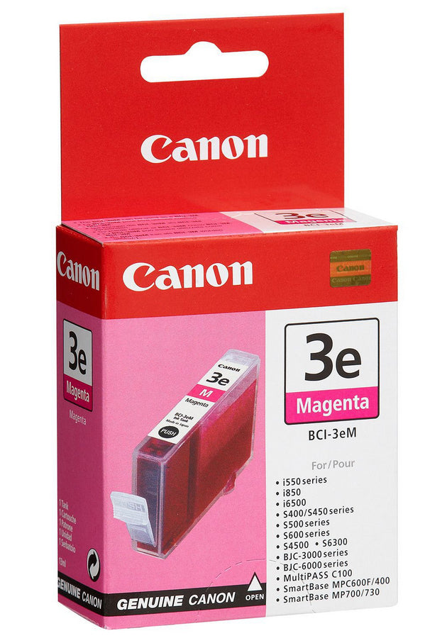 Canon BCI-3EM - 13 ml - magenta - original - ink tank - for BJC-6200, i550, 6500, 850, S400, 500, 520, 530, 630, 6300, 750, SmartBase MPC400, MPC600