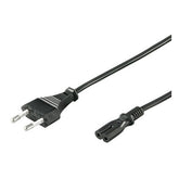 CABLE ALIMENTACION EQUIP IEC C7/EUROPLUG 2.5A NEGRO 1.80M