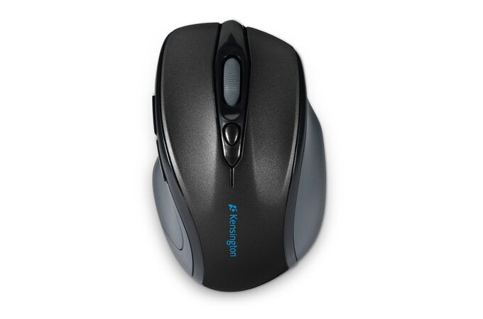 Kensington Pro Fit Mid-Size - Mouse - Right - Optical - 6 Buttons - Wireless - 2.4GHz - USB Wireless Receiver - Black