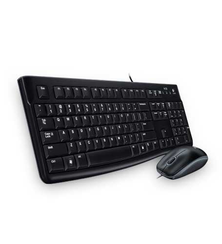 Logitech Desktop MK120 - Conjunto de teclado e rato - USB - Russo