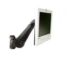 Ergotron 400 Series - Mounting Kit (Monitor Arm) - for Monitor - Black - Screen Size: Up to 24" - Wall Mountable