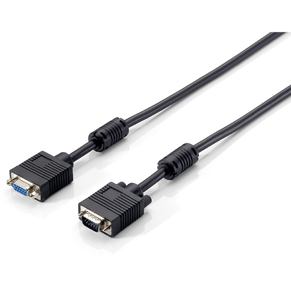 EQUIP VGA EXTENSION CABLE M/F ARMORED WITH FERRITE - 3MT