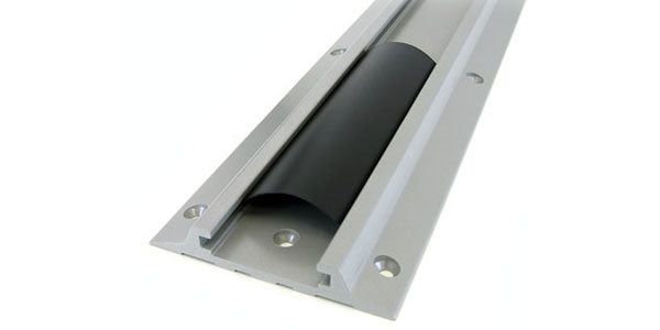 Ergotron - Mounting Hardware (10" wall rail, track cover) - aluminum - for P/N: 45-353-026, 45-354-026, 80-063-200, 80-105-064, 80 -107-200, 97-468-202