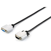 CABLE EQUIP EXT VGA 3+7 M/H 3.0M HD15 CAMPANA METÁLICA NEGRA