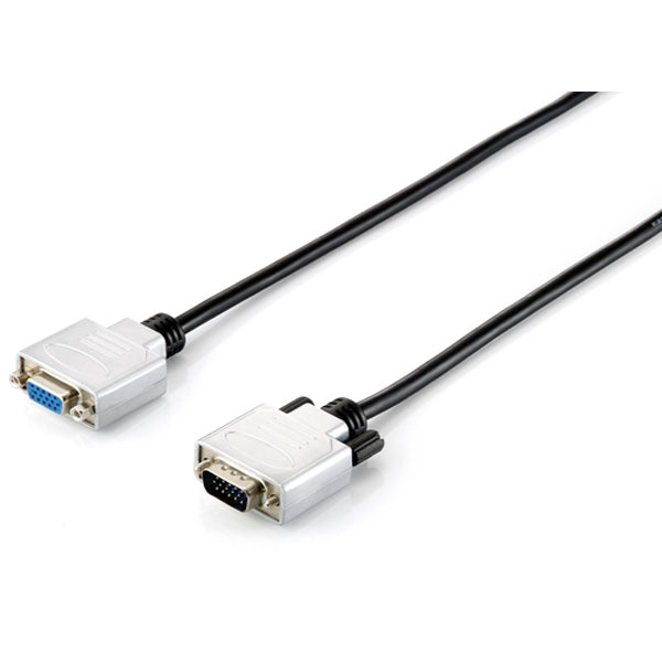 CABLE EQUIP EXT VGA 3+7 M/H 3.0M HD15 CAMPANA METÁLICA NEGRA