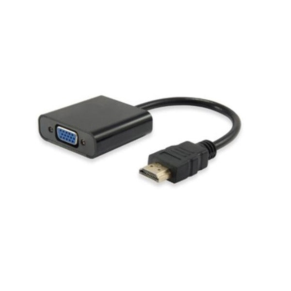 EQUIP ADAPTADOR HDMI PARA VGA C/ AUDIO JACK 3.5 OUT M/F