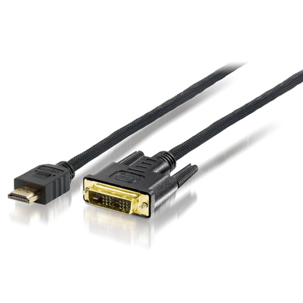 EQUIP ADAPTER HDMI/-DVI DIGITAL 10.0MM/M HQ BLACK