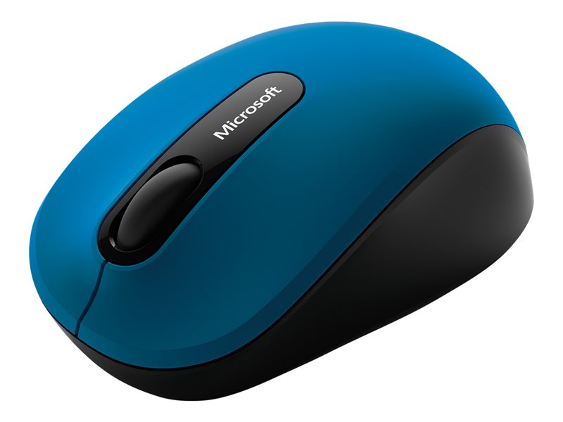 Microsoft Bluetooth Mobile Mouse 3600 - Ratón - para diestros y zurdos - óptico - 3 botones - inalámbrico - Bluetooth 4.0 - azul (PN7-00024)