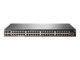 HPE Aruba 2930F 48G PoE+ 4SFP+ - Interruptor - L3 - Administrado - 48 x 10/100/1000 (PoE+) + 4 x 1 Gigabit / 10 Gigabit SFP+ (ligação ascendente) - montável em trilho - PoE+ (370 W) (JL256A#ABB)