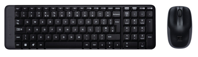 Logitech Wireless Combo MK220 - Conjunto de teclado e rato - sem fios - 2.4 GHz - Inglês Internacional