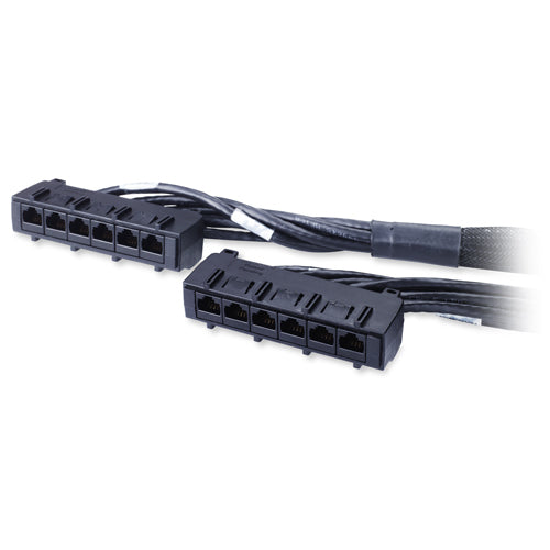 APC Data Distribution Cable - Cabo de rede - Compatível com TAA - RJ-45 (F) para RJ-45 (F) - 8.2 m - PTNB - CAT 6 - preto