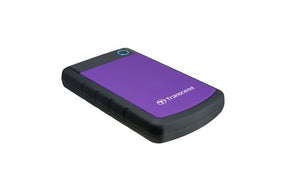 Disco duro externo de 2.5 4TB TRANSCEND StoreJet 25H3 USB 3.0 con copia de seguridad automática a prueba de golpes.