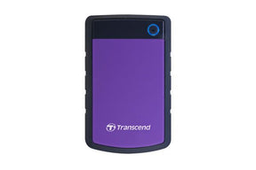 Disco duro externo de 2.5 4TB TRANSCEND StoreJet 25H3 USB 3.0 con copia de seguridad automática a prueba de golpes.