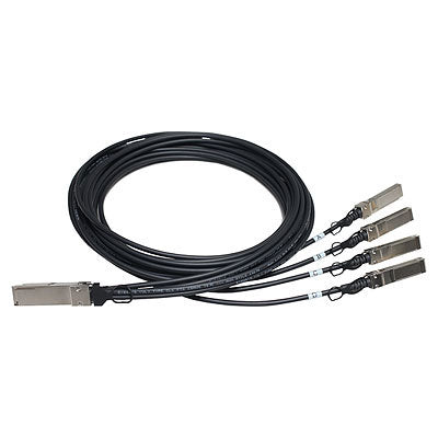 Cable divisor de cobre de conexión directa HPE X240 - Cable de red - SFP+ a QSFP+ - 5 m - para HPE 5900AF-48, Edgeline e920, FlexFabric 1.92, 11908, 12902, ProLiant e910t 2U