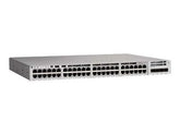 Cisco Catalyst 9200L - Network Advantage - switch - L3 - 48 x 10/100/1000 (PoE+) + 4 x 10 Gigabit SFP+ (uplink) - rail mountable - PoE+ (370W) (C9200L-48PL-4X-A)