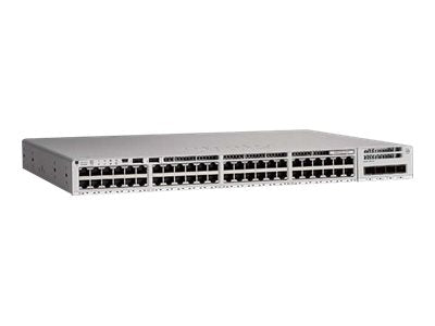 Cisco Catalyst 9200L - Network Advantage - interruptor - L3 - 48 x 10/100/1000 (PoE+) + 4 x 10 Gigabit SFP+ (uplink) - montável em trilho - PoE+ (370 W) (C9200L-48PL-4X-A)